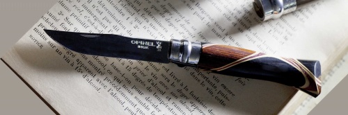 Нож Opinel №8 Chaperon, рукоять африканское дерево, футляр, 001399 фото 3